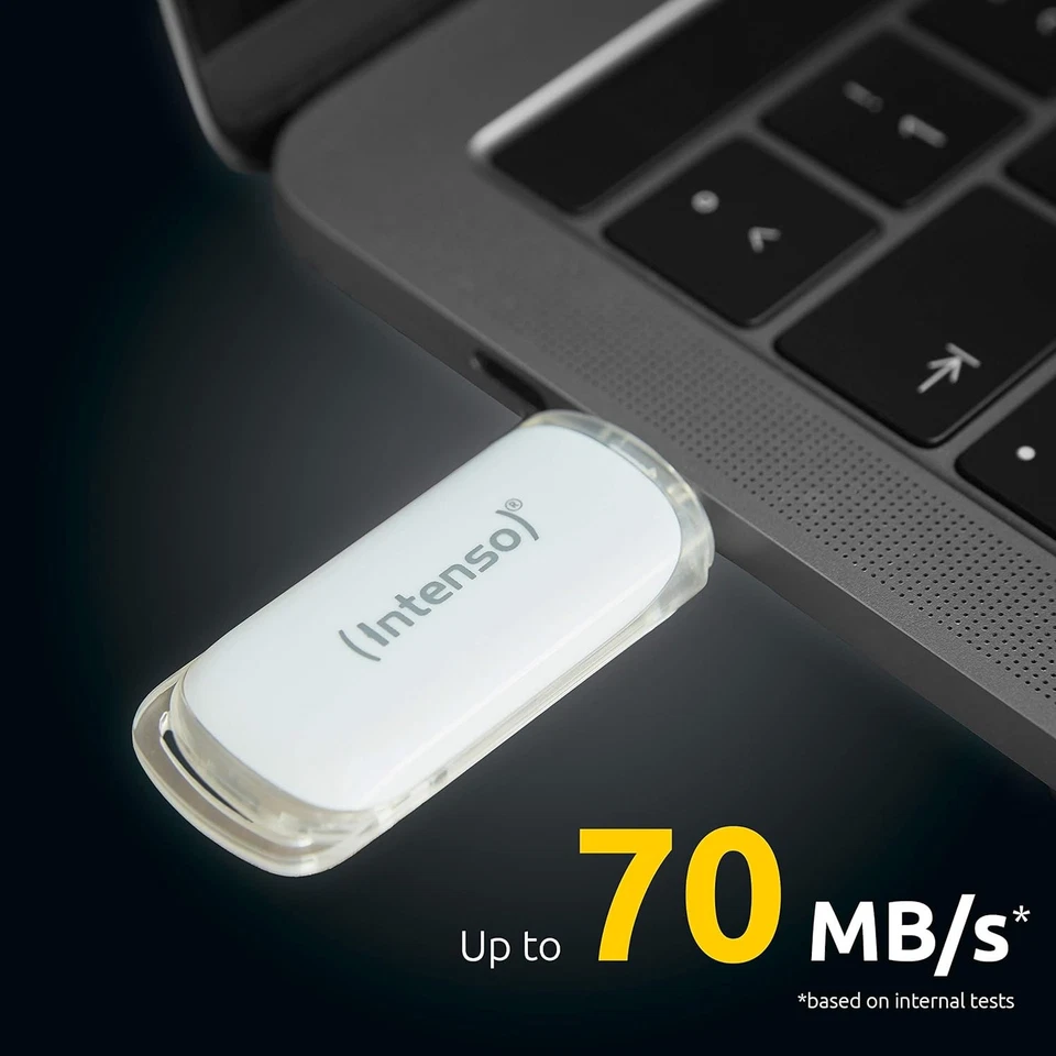 Intenso Flash Line 64 GB - TYPE C Flash Drive - Super Speed USB 3.1, white 64GB - Image 2 of 4