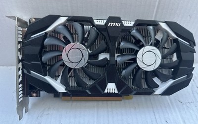 MSI GeForce GTX 1050 2GB OC Graphics Card - Black/Silver