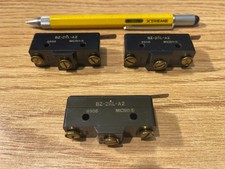 Lot of 3 Micro Switch BZ-2RL-A2 SPDT ON- OFF , OFF- ON Snap Action Lever Large