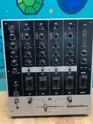 Numark M6USB 4-Channel DJ Mixer - Black/Silver (E10048600)