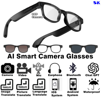 Smart glasses for drivers, anti-blue light Bluetooth sunglasses Popula