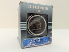 Vintage Stewart Warner 82710 Mechanical Air Pressure Gauge Black 10-150 Psi New