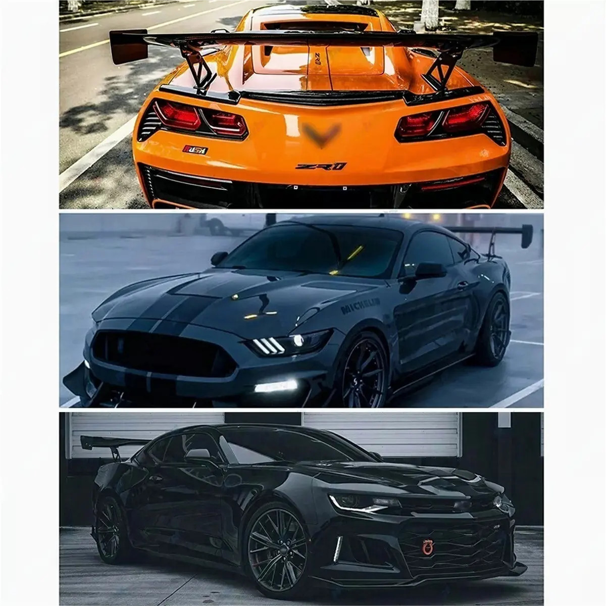 Rear Trunk Spoiler Lip Wing Carbon Fiber Look Upper For Acura NSX Coupe Matte