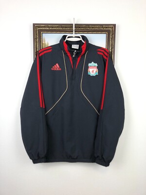 Vintage Adidas Liverpool Football Jacket Soccer Track Top Mens