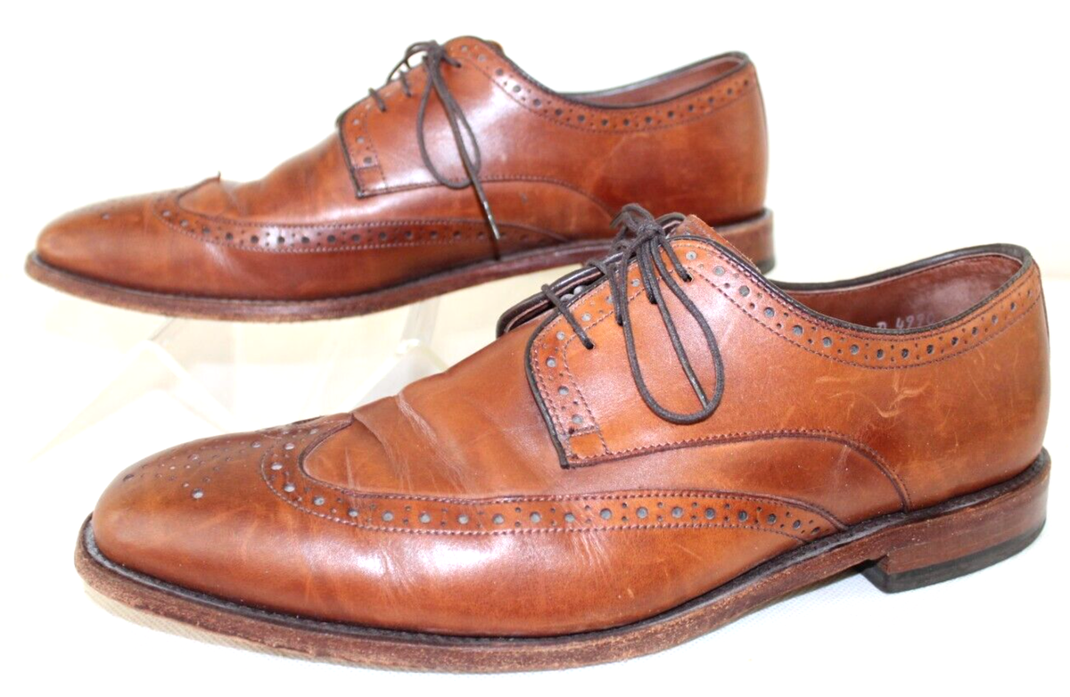 Allen Edmonds Men\'s 10 D Bel Air Brown Wingtip Blucher Leather Dress Shoes 4990 Allen Edmonds Mens Brown Bel Air Oxford Dress Shoes Sz. 10 D  main image 4