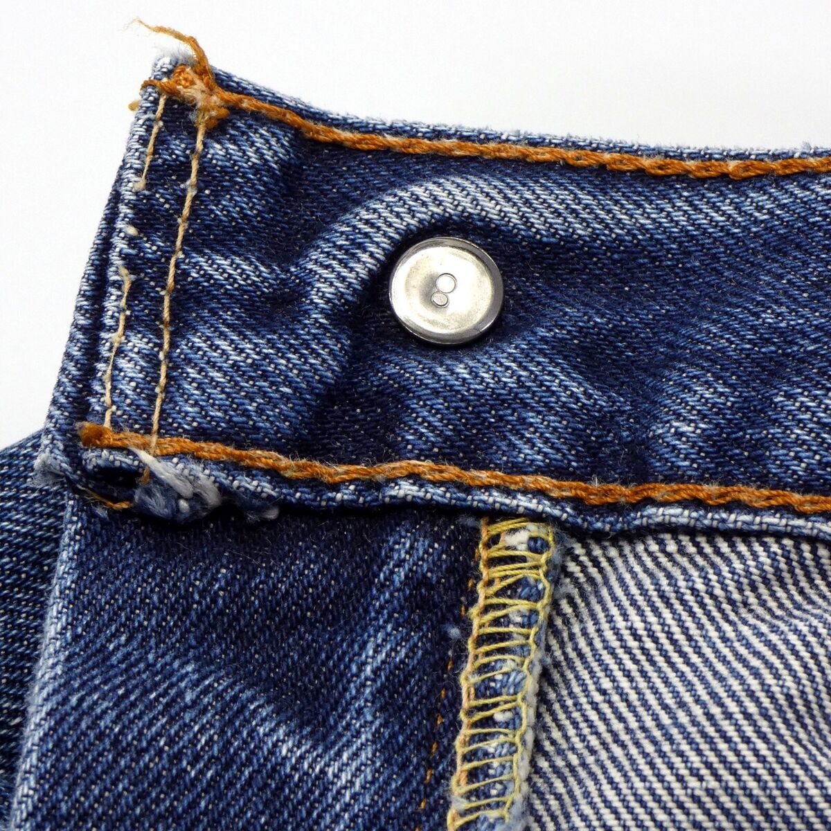 SAMPLE LEVIS LVC 505-0217 BIG E SELVEDGE DENIM MEN BLUE JEANS SZ32X32 JAPAN  RARE