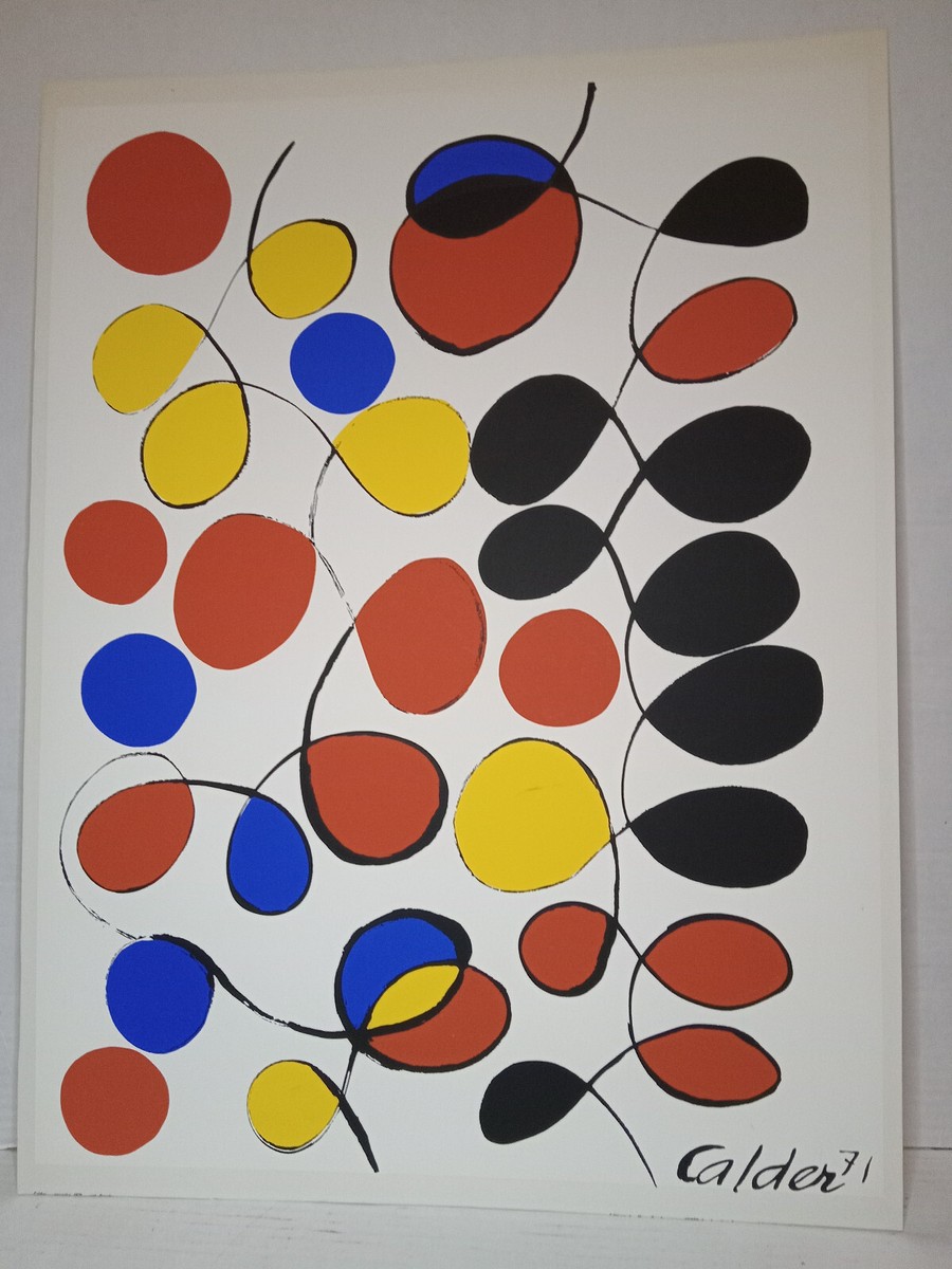 Alexander Calder Venusiennes or Loops , 1971 Serigraph in Gouache