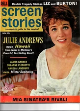 Screen Stories Magazine - November 1966 - Julie Andrews Cover MIA SINATRA FARROW