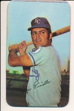 LOU PINIELLA KANSAS CITY ROYALS 1971 TOPPS SUPER #62 OVERSIZED BASEBALL CARD