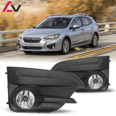 For Fog Lights 2017-2019 Subaru Impreza Hatchback Wiring Kit+Switch Clear Bumper
