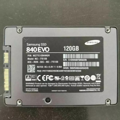 Samsung 840 EVO 120GB SSD MZ-7TE120 Solid State Drive 2.5" SSD SATA III Internal - Bild 2 von 3