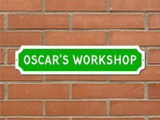 Personalised ANY TEXT Sign on METAL Street Plaque Door Wall Railway Family Gift