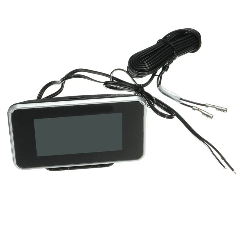9-36V 2-en-1 LCD Pantalla Digital Coche Auto Voltímetro Medidor de Temperatura del Agua Foto 2 de 4