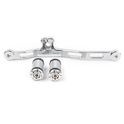 Schalthebel vorne und hinten Chrom für Harley Dyna 91 -17 FXD mit Mid-Control