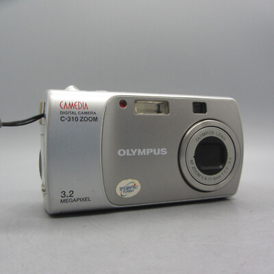 Olympus Digital Camera Camedia C-310 Zoom 3.2MP Silver Tested