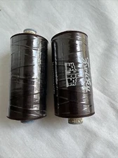 Zwicky 100 % Silk Thread 700 meters  Made Switzerland Brown 1230 lot 2 spools