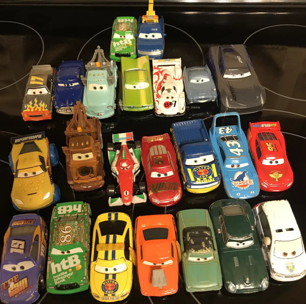 Large Disney Pixar Cars Movie Lot Of 23 19 Metal Diecast 4