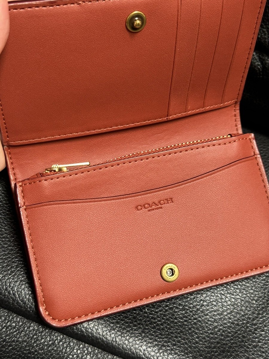 Coach Essential Slim Card Case In Signature Canvas CR542 NWT