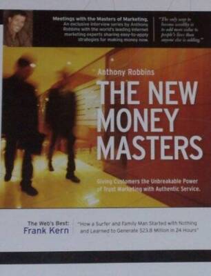 Anthony Robbins - The New Money Masters - with Frank Kern (1 CD, 1 D - VERY GOOD