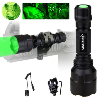 1000Yards Green Red Light LED Coyote Hog Varmint Predator Torch Hunting Lamp Gun