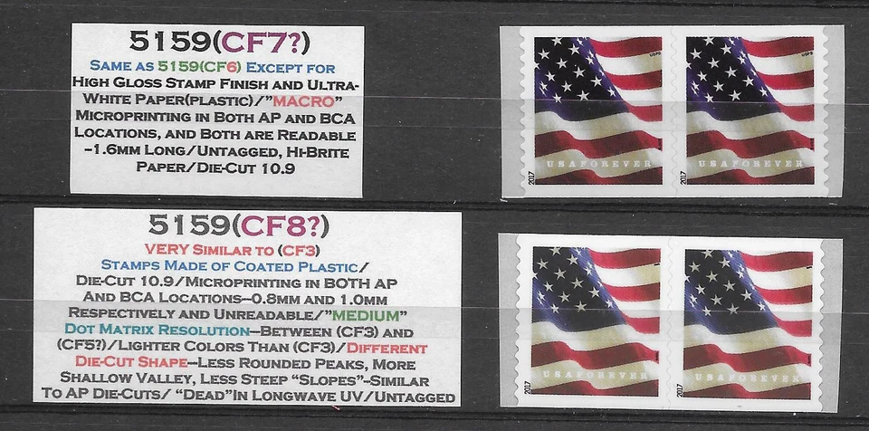 5 DIFFERENT #5159(CF)s--4 SCOTT LISTED #5159(CFs), + Regular #5158, #5159 - Image 4 of 4