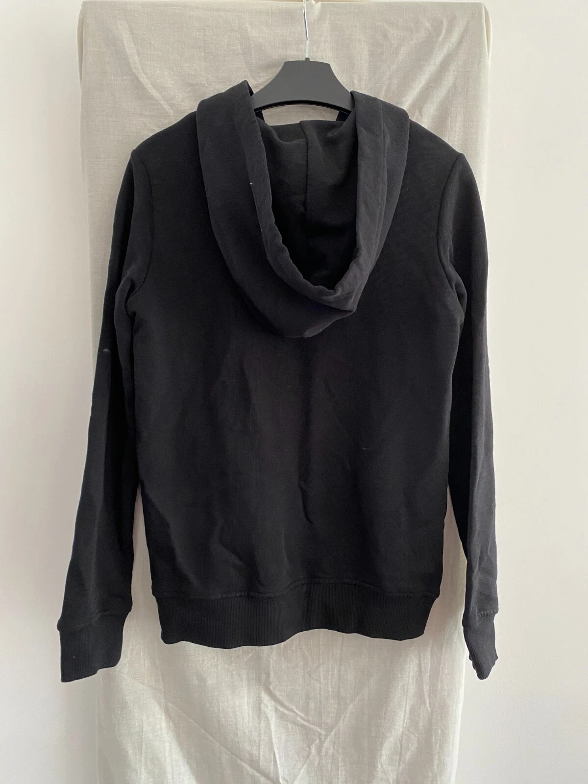 Felpa nera con cappuccio e zip intera LOVE MOSCHINO taglia 38