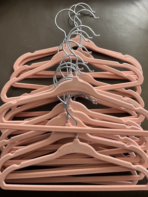 Lot Of 20 New Small Fabric Coated Hangers
