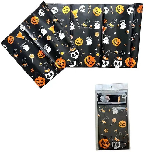 Spooky Theme Spiderweb Pattern Tablecloth Table Cover Halloween Party Decor - Picture 8 of 17