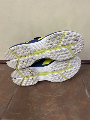 Solm8 S4 Cricket Shoes Mens 12 Rubber Sole Yellow Blue  display picture 1