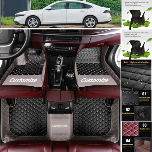 For Toyota Land Cruiser Car Floor Mats All Weather Leather Carpets Cargo Liners - Picture 12 of 28