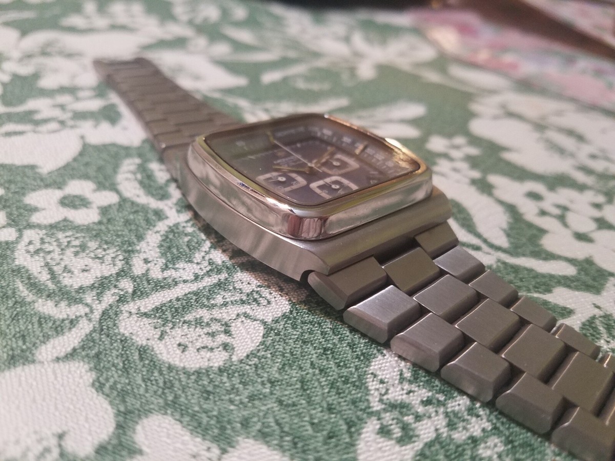 Vintage Movado Zenith El Primero 3019PHC TV SCREEN BIG 40mm Blue