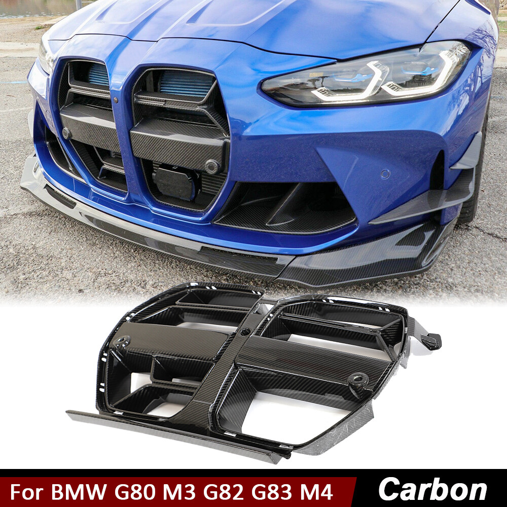 For BMW G80 M3 G82 G83 M4 21-23 DRY CARBON FIBER Front Kidney Main Grille W/ACC