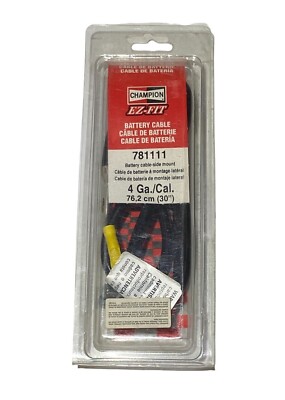 Champion EZ-FIT 781111 Battery Cable 4 Ga./Cal. 76,2 cm (30'') Cable Side-Mount