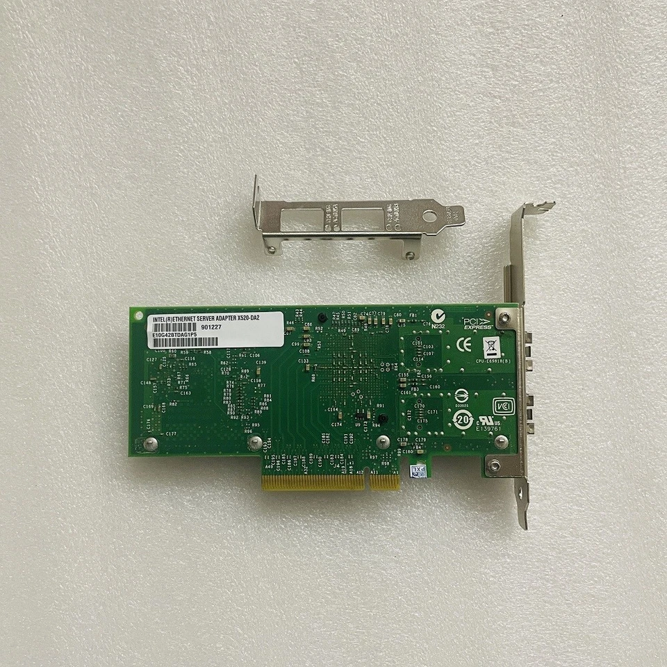 Intel X520-DA2 10 Gigabit 10GBe SFP Dual Port Ethernet Server Netzwerk adapter - Image 4 of 4
