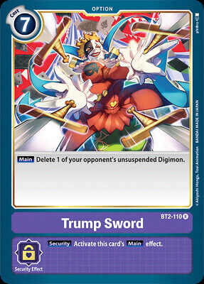 Digimon TCG Trump Sword NM Englisch R BT2-110