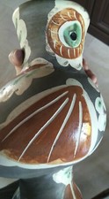 Picasso Madoura Ceramic Ramie 542 Wood Owl With COA