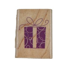 Inkadinkado Wood Mounted Rubber Stamp Birthday Christmas Present Gift