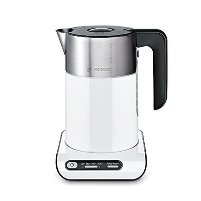 Bosch Styline TWK8631GB Kabelloser Wasserkocher mit variabler Temperatur, 1,5 Liter, 3000 W -