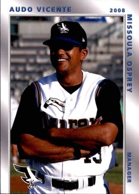2008 Missoula Osprey Grandstand 35 Audo Vicente Dominican Republic Baseball Card