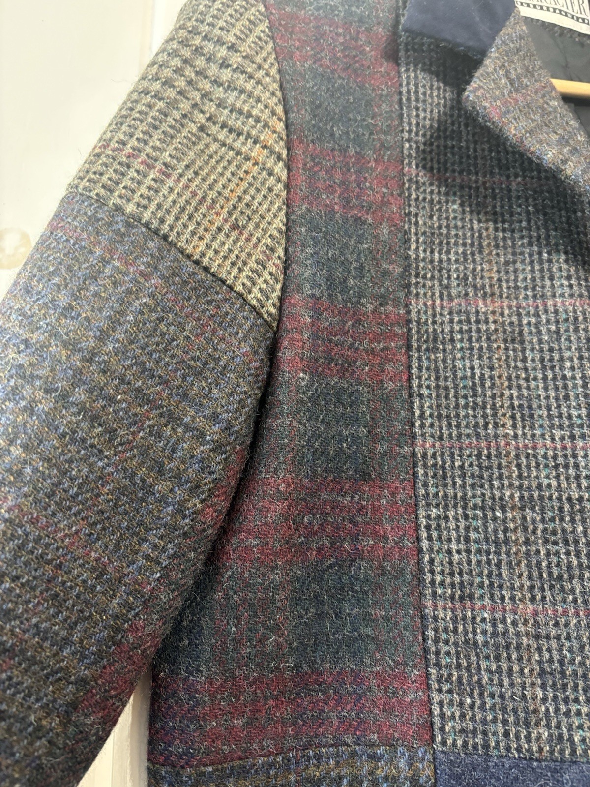 Vintage Character Patchwork Zip Jacket Blazer Poc… - image 5