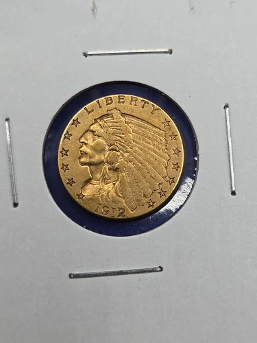 1912 $2.50 Indian Head Gold Quarter Eagle