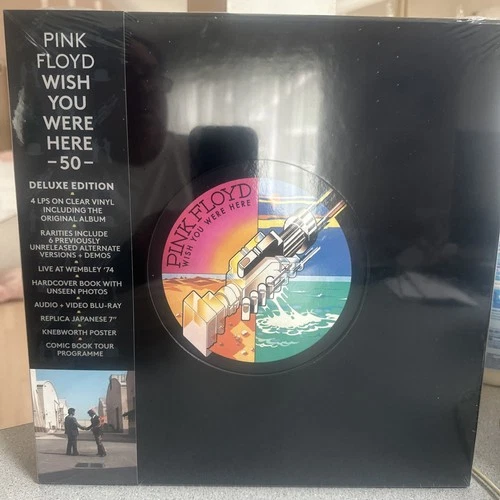 Pink Floyd Wish You Were Here 50 Anniversary Deluxe Edition 4 Vinyl LP Boxed Set