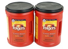 Folgers Classic Medium Roast Ground Coffee 3 Lb Pack Of 2 48 Oz Rich Taste 12.58 per pound
