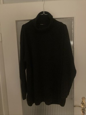 Dunkelgrauer Balou Damen Strick Pullover Gr. 44 Rollkragen Schön Warm Top  