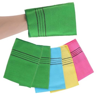 5Pcs Korean Exfoliating Cloth Gloves Italy Scrub Towel Mitt Exfoliating Washclot