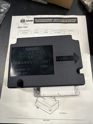 Saab 9000 Airbag Steuergerät SRS Controller Brandneu Original NOS 5043799 Vielleicht 900 C
