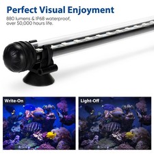 Aquarium Underwater LED Light Fish Tank RGB Submersible Lamp Remote USA