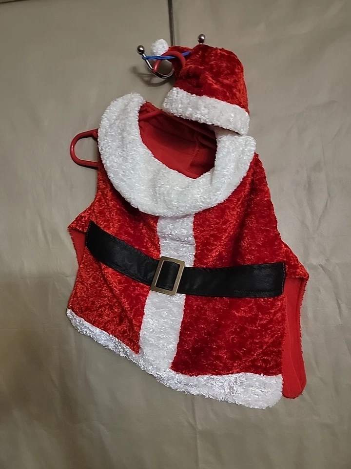 Talla Mediana Traje de Papá Noel Sudadera con Capucha para Perro Mascota Disfraz de Navidad Nuevo Foto 2 de 3
