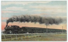 St. Albans VT New England States Limited Central Vermont Railway Train Postcard