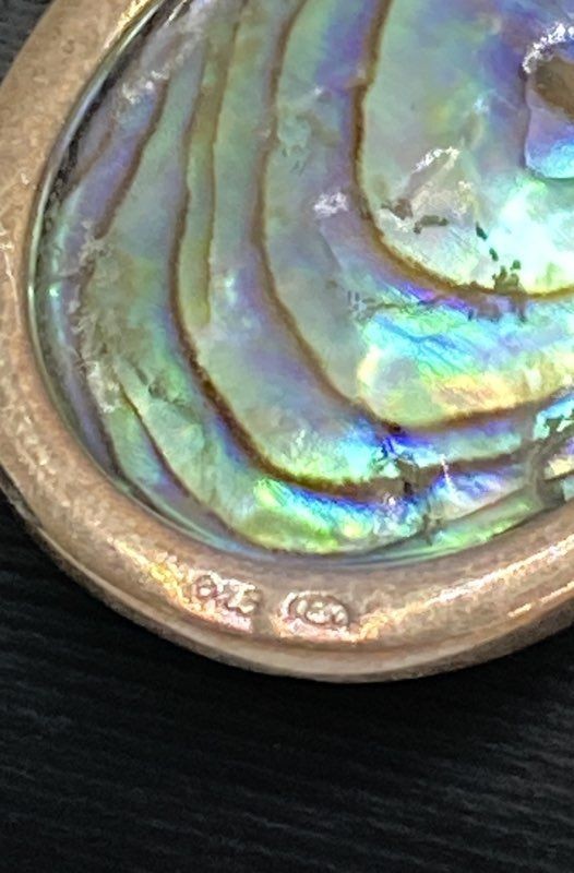 925 Sterling Silver Assorted Abalone Shell Pendan… - image 4